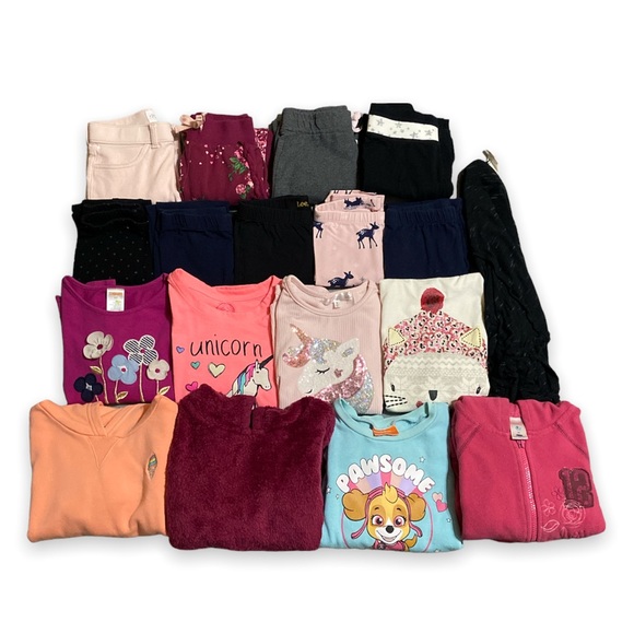 Other - Girls Clothing Bundle Sweaters Pants Leggings Tops Size 5